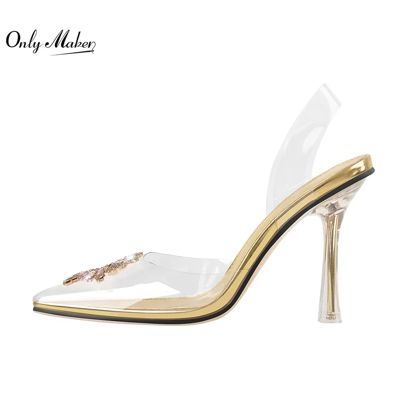 Onlymaker Slip-On Shoes For WomenTransparent Stilettos Pointed Toe Crystal Multicolor High Heel Pumps Jelly Heels
Onlymaker Slip-On Shoes For WomenTransparent Stilettos Pointed Toe Crystal Multicolor High Heel Pumps Jelly Heels