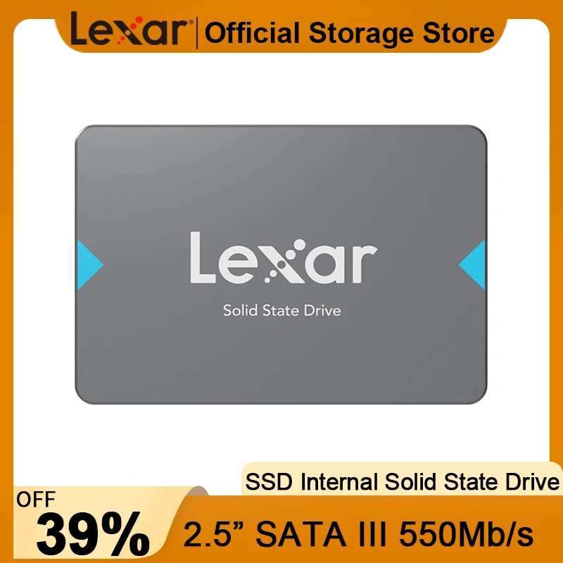 LEXAR SSD 480GB Hard Disk 240GB SATA III 2.5 inch Internal Solid State Drive 960GB Read Speed Max 550 MB/s NQ100 100% Original
LEXAR SSD 480GB Hard Disk 240GB SATA III 2.5 inch Internal Solid State Drive 960GB Read Speed Max 550 MB/s NQ100 100% Original