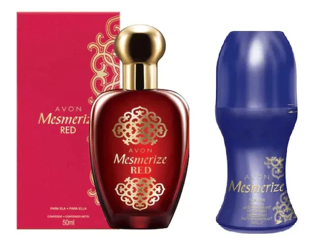 Красные женские парфюмы Avon Mesmerize Edt 50 мл. + Женский рулон Mesmerize|Дезодоранты и
