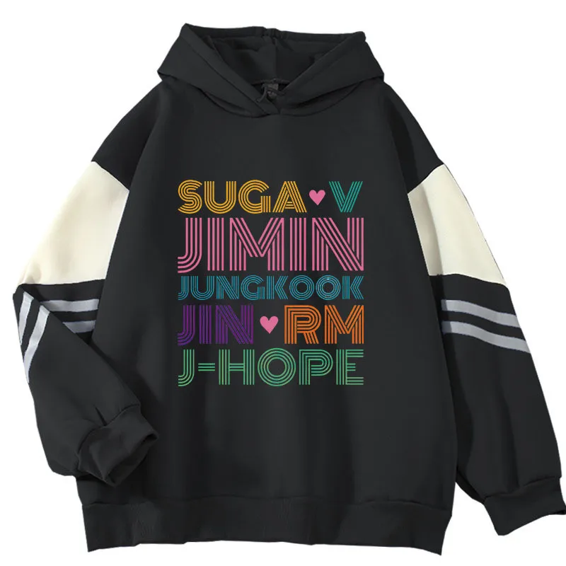 KPOP Bangtan Boys JIMIN JIN SUGA J-HOPE JUNG KOOK Rap Monster Fleece Hoodie Loose Pullover Hoodie Autumn Spring
KPOP Bangtan Boys JIMIN JIN SUGA J-HOPE JUNG KOOK Rap Monster Fleece Hoodie Loose Pullover Hoodie Autumn Spring