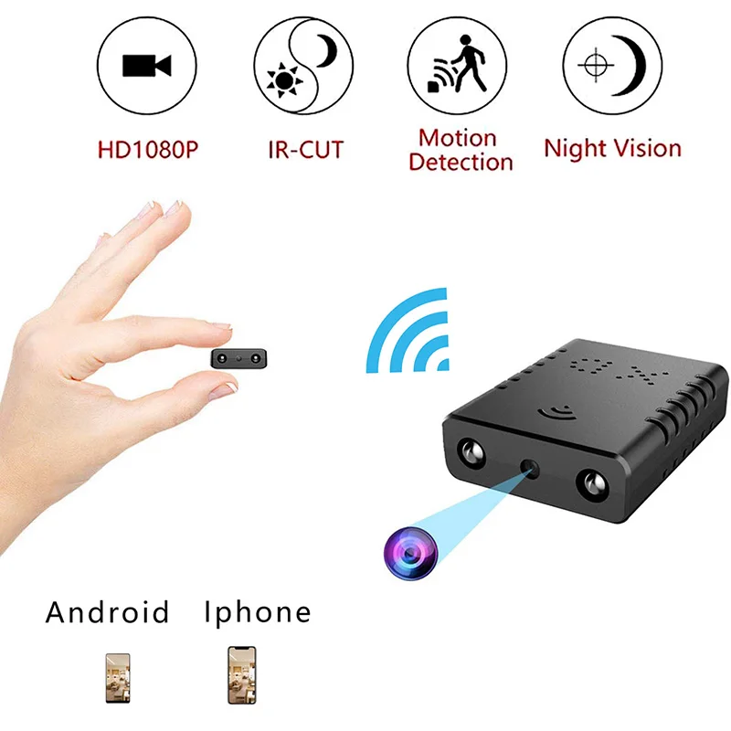 Мини Wi Fi беспроводная камера HD 1080P Портативная Домашняя безопасность небольшая