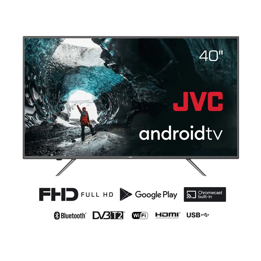 Телевизор 40" JVC LT 40m690 TV FULL HD Smart Android Bluetooth Wi fi Google|Телевизоры| |