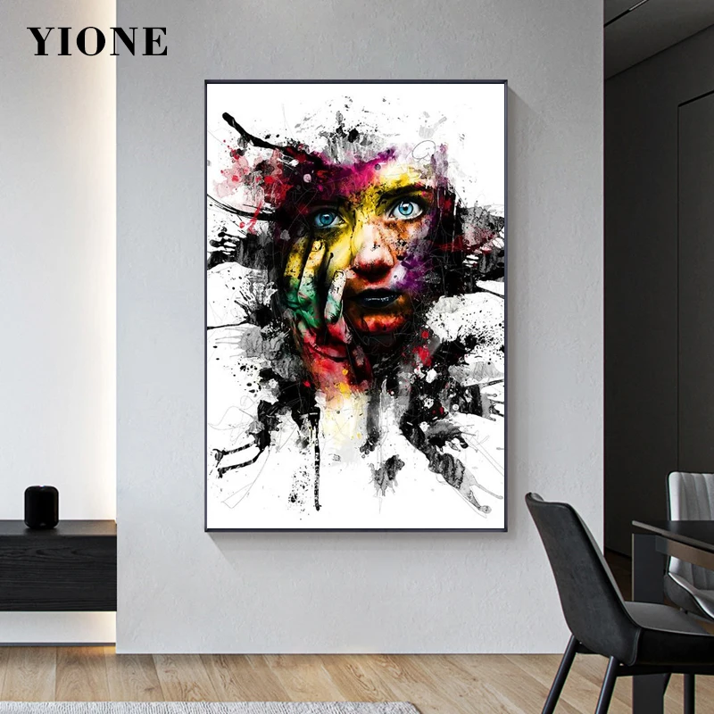 Modern Abstract Woman Canvas Painting With Frame Custom Colorful Graffiti Portrait Wall Art Poster Print Home Decoration Picture
Modern Abstract Woman Canvas Painting With Frame Custom Colorful Graffiti Portrait Wall Art Poster Print Home Decoration Picture