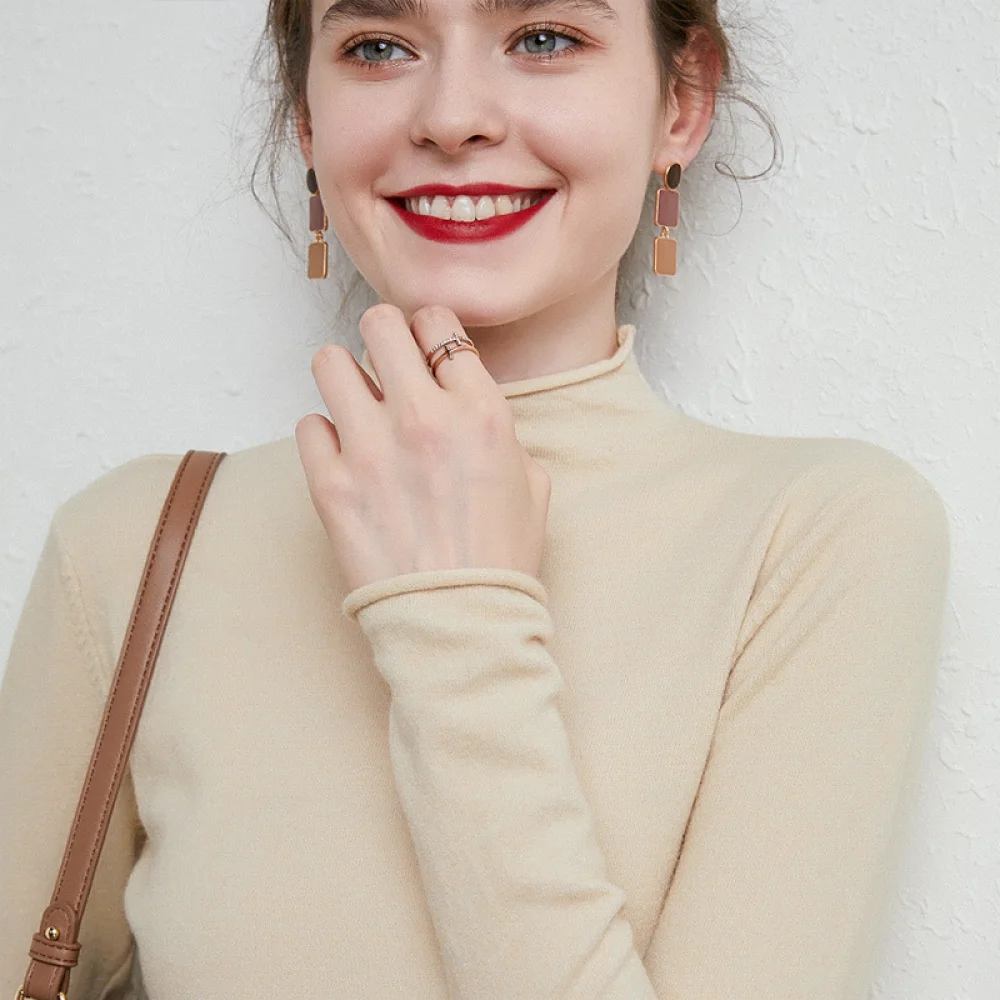 New Autumn Winter Women Sweater Half-High Collar Solid Color Korean Fashion All-Match Long Sleeve Slim-Fit Sweater Primer Shirt
New Autumn Winter Women Sweater Half-High Collar Solid Color Korean Fashion All-Match Long Sleeve Slim-Fit Sweater Primer Shirt