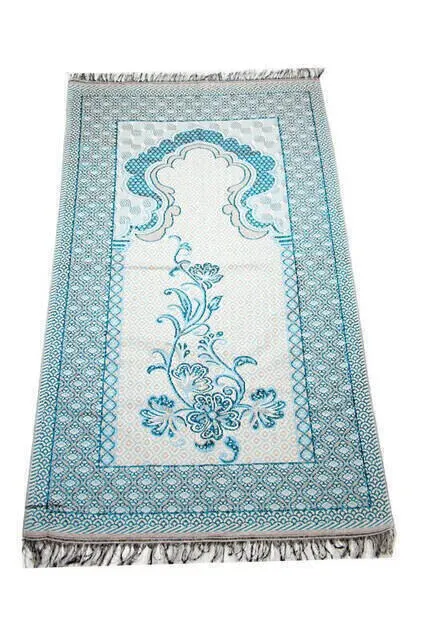 LUXURIOUS WITH ITS WONDERFUL TEXTURE Luxury Silvery Tapestry Prayer Rug - - Blue Color
LUXURIOUS WITH ITS WONDERFUL TEXTURE Luxury Silvery Tapestry Prayer Rug - - Blue Color