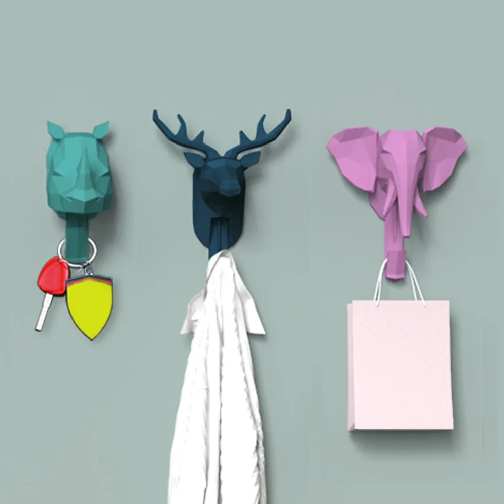 Nordic Animal Coat Hook Wall Punch-Free Deer Head For Clothes Self Adhesive Display Racks Key Hange Storage Horns Hangers
Nordic Animal Coat Hook Wall Punch-Free Deer Head For Clothes Self Adhesive Display Racks Key Hange Storage Horns Hangers