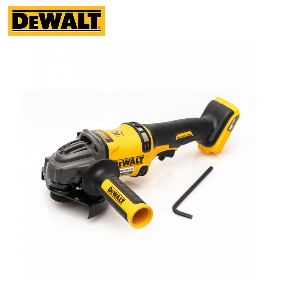 Аккумуляторная бесщеточная углошлифовальная машина DEWALT FLEXVOLT DCG414N-XJ | Инструменты