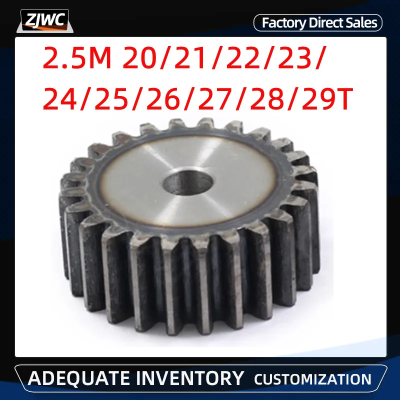 1Pc 2.5Mod 20/21/22/23/24/25/26/27/28/29T 45# Steel Metal Spur Gear 2.5 Module Moter Gear Wheel 20 Tooth - 29 Tooth
1Pc 2.5Mod 20/21/22/23/24/25/26/27/28/29T 45# Steel Metal Spur Gear 2.5 Module Moter Gear Wheel 20 Tooth - 29 Tooth
