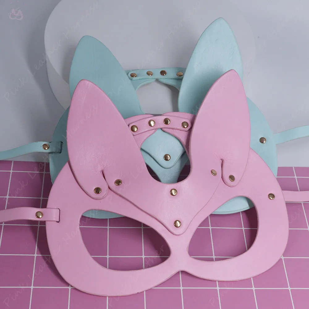 Pastel Goth Leather Fox Mask Halloween Mask For Women Masquerade Party Cat Half Face Cosplay Anime Prop Punk Accessories
Pastel Goth Leather Fox Mask Halloween Mask For Women Masquerade Party Cat Half Face Cosplay Anime Prop Punk Accessories