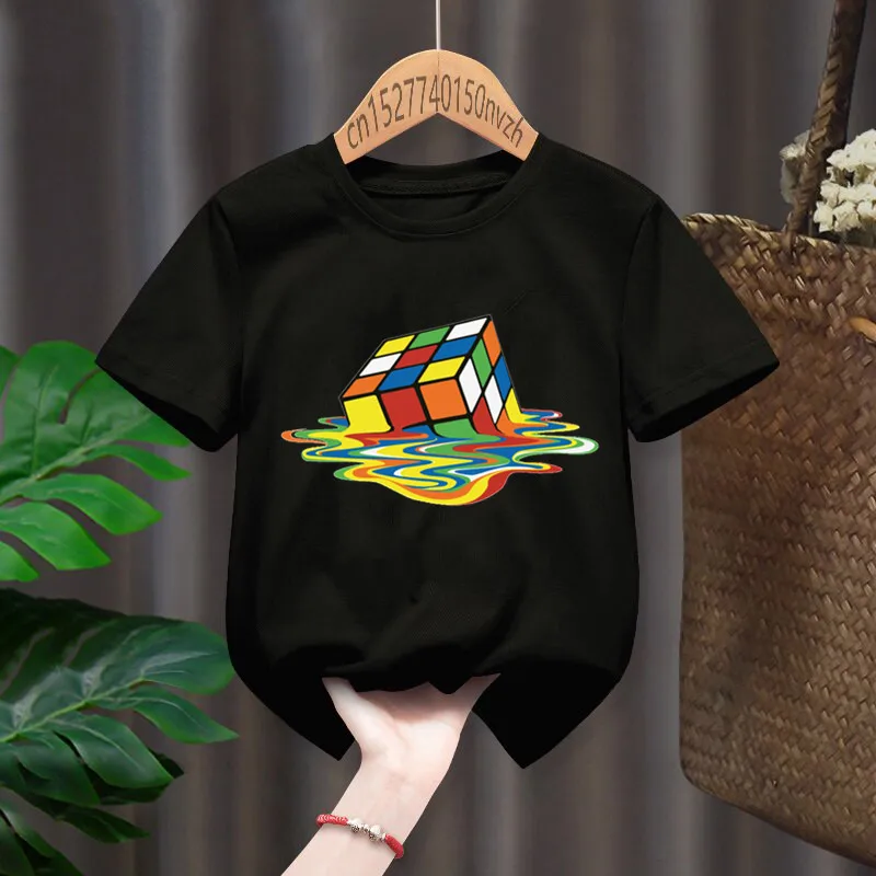 Кубик Рубика Meltingcube с рисунком детская черная кавайная одежда в стиле Харадзюку