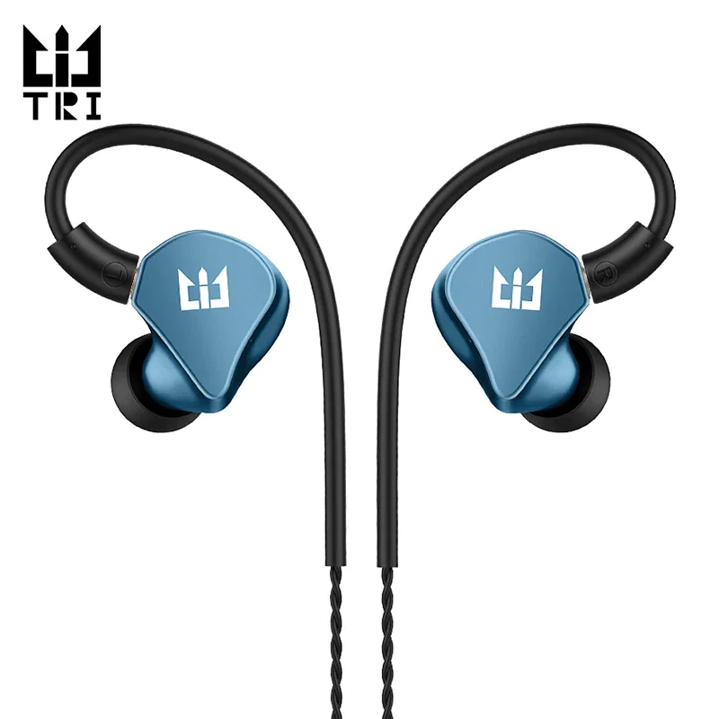 Гибридные наушники вкладыши TRI I4 1BA + 1DD технология бега спортивные Hi Fi с MMCX 3 5