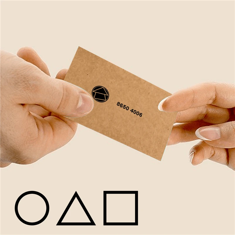 10pcs Squid Game Business Card The Same Invitation Thank You Greeting Seller Gift | Тематическая одежда и униформа