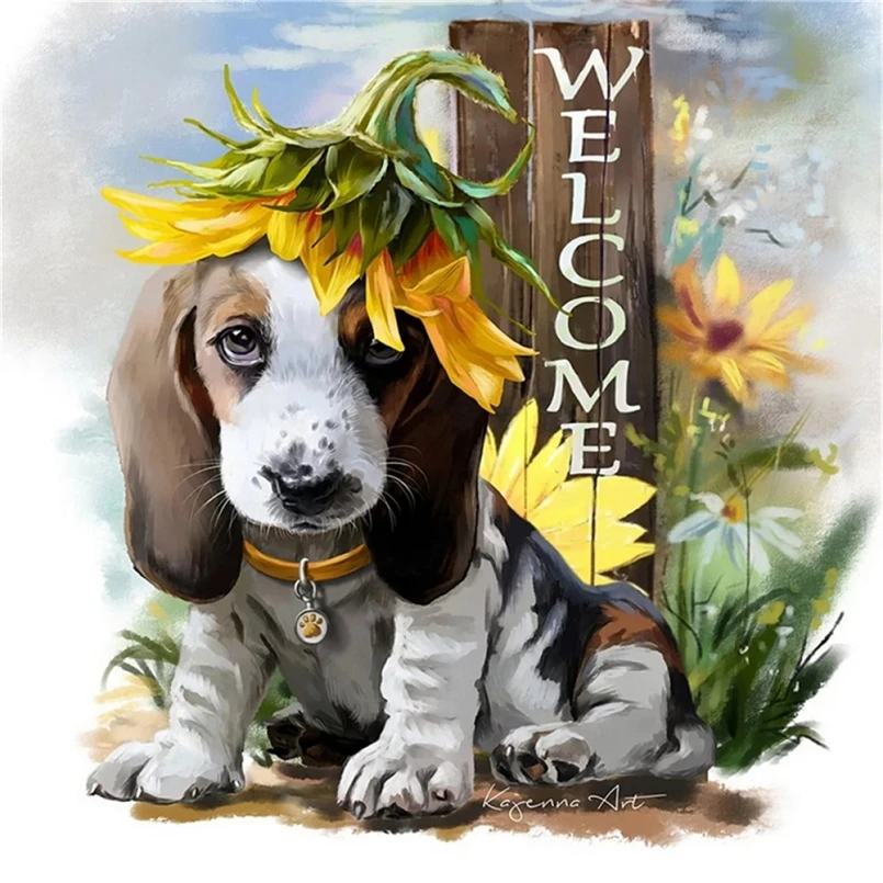 Dog and Sunflower 5D Crystal Art Kit, Partial Drill Crystal Rhinestone Embroidery Arts Craft for Home Decor Living Room, 30x30cm
Dog and Sunflower 5D Crystal Art Kit, Partial Drill Crystal Rhinestone Embroidery Arts Craft for Home Decor Living Room, 30x30cm