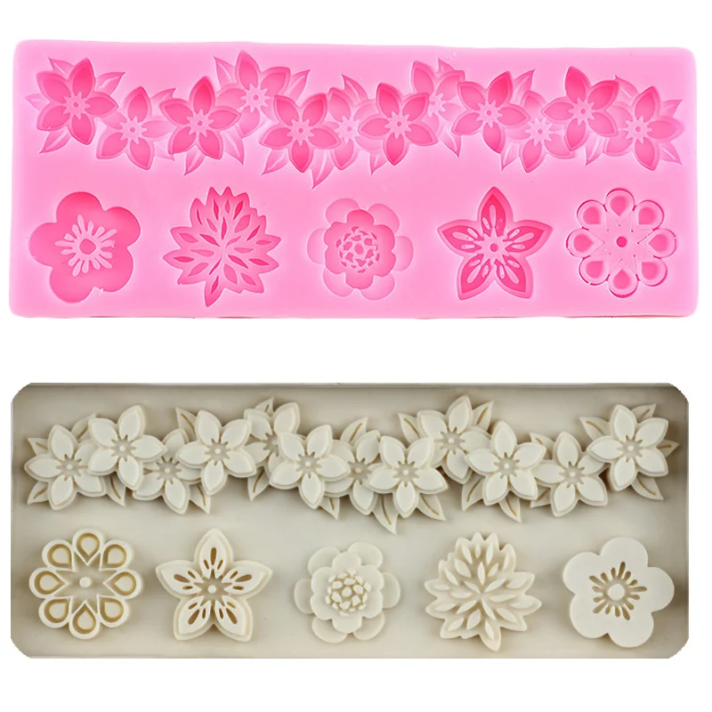 Flowers Silicone Mold Cake Border Fondant Molds Cake Decorating Tools DIY Cupcake Topper Candy Clay Chocolate Gumpaste Mould
Flowers Silicone Mold Cake Border Fondant Molds Cake Decorating Tools DIY Cupcake Topper Candy Clay Chocolate Gumpaste Mould