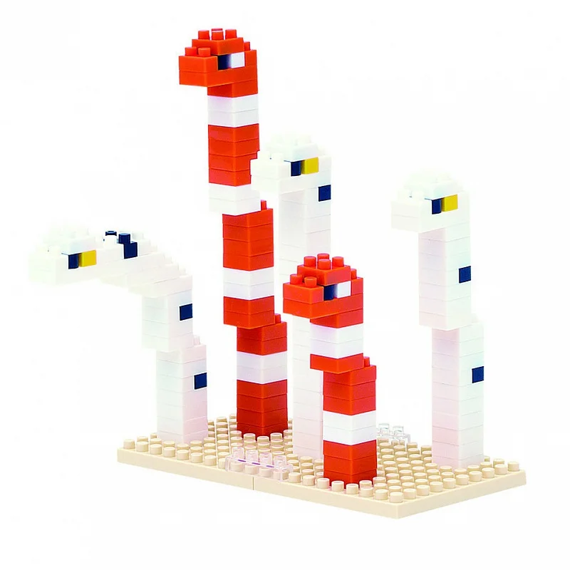 Designer Kawada Nanoblock fish-snake |