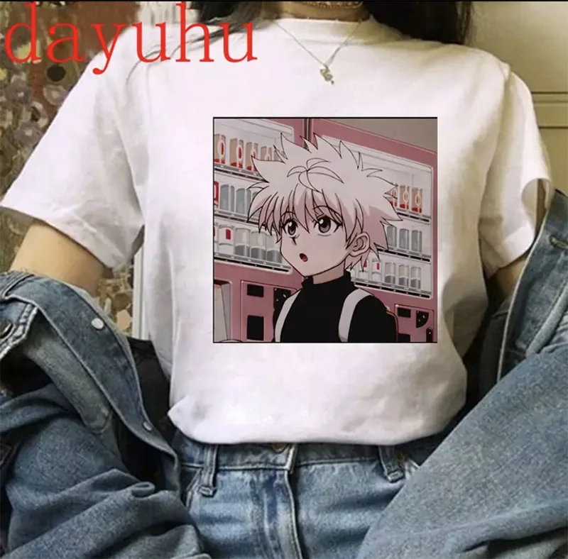 White Hunter X Hunter - Killua Face Unisex T-shirt Fashion Cotton O Neck Top Female TShirt on Street Trend 2021 New Summer
White Hunter X Hunter - Killua Face Unisex T-shirt Fashion Cotton O Neck Top Female TShirt on Street Trend 2021 New Summer