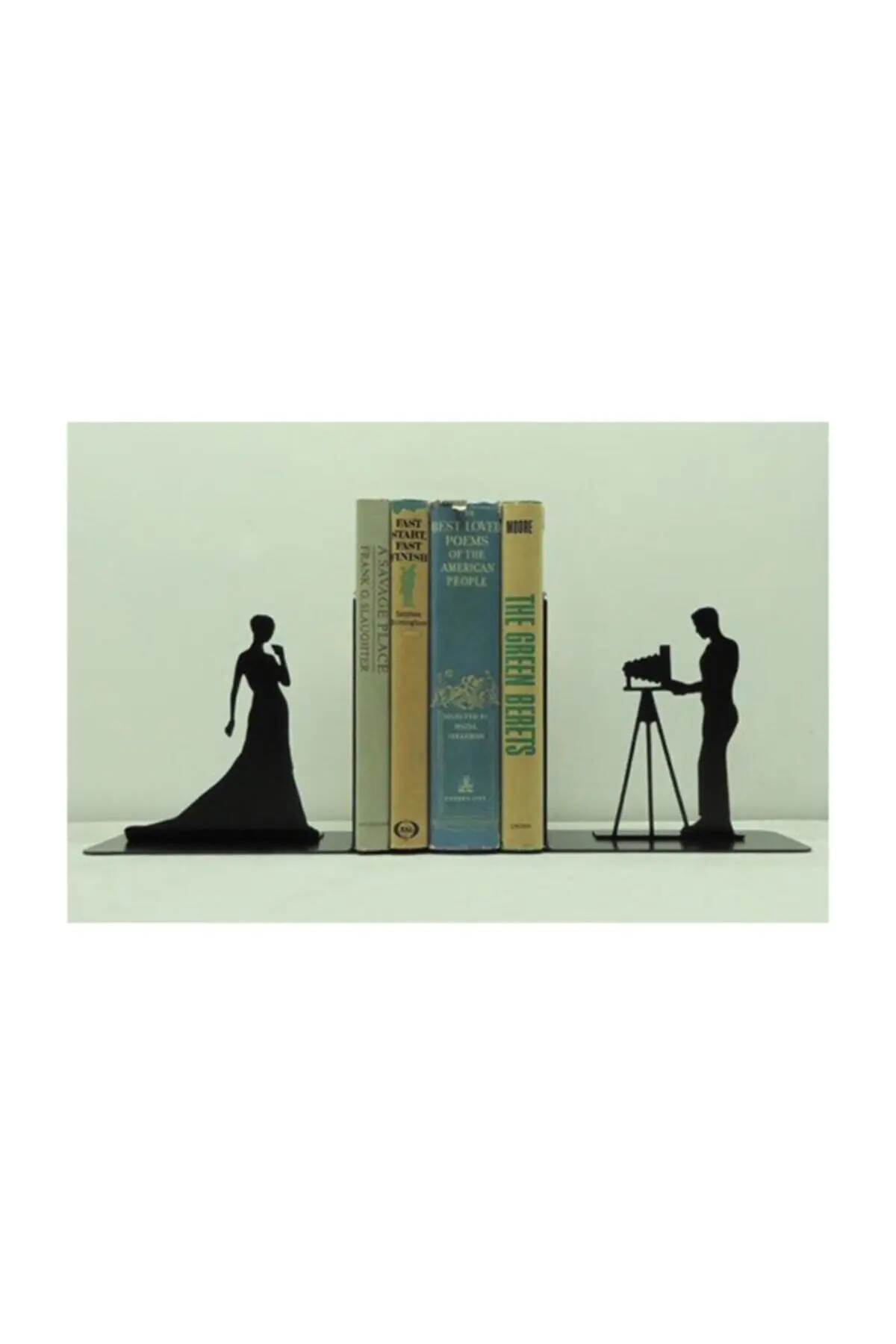 Metal Decorative Photograph Bookend 2 Pieces Hard Steel 2mm Thick Minimalist Design Book Holder Organiser Non Slip Stand
Metal Decorative Photograph Bookend 2 Pieces Hard Steel 2mm Thick Minimalist Design Book Holder Organiser Non Slip Stand