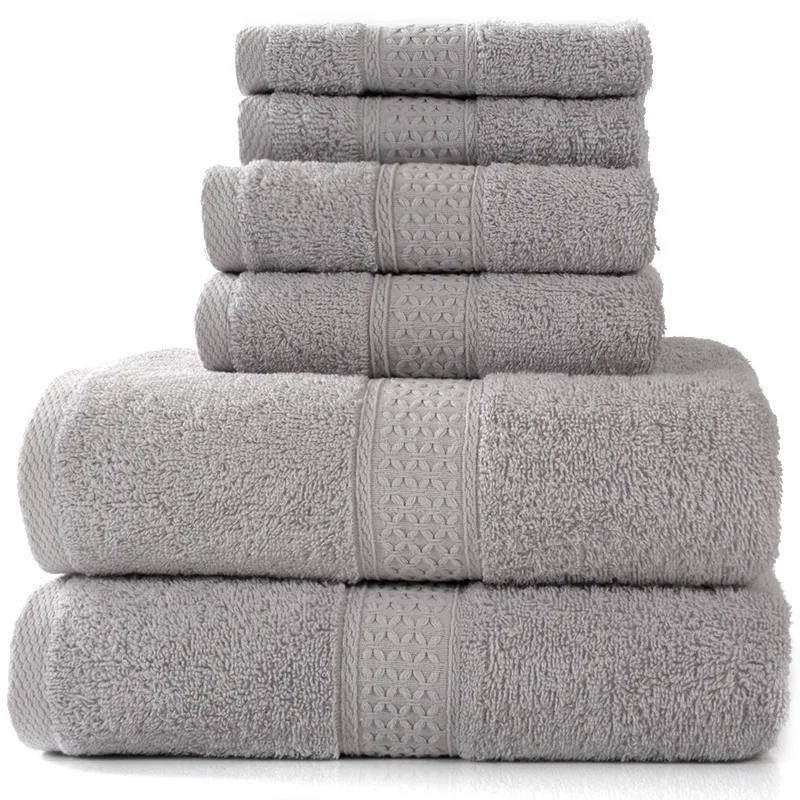6 Pieces Cotton Bath Towel Set Luxury Grey Soft And Super Absorbent Hand Towel Washcloth For Family Bathroom Shower Towel Set
6 Pieces Cotton Bath Towel Set Luxury Grey Soft And Super Absorbent Hand Towel Washcloth For Family Bathroom Shower Towel Set