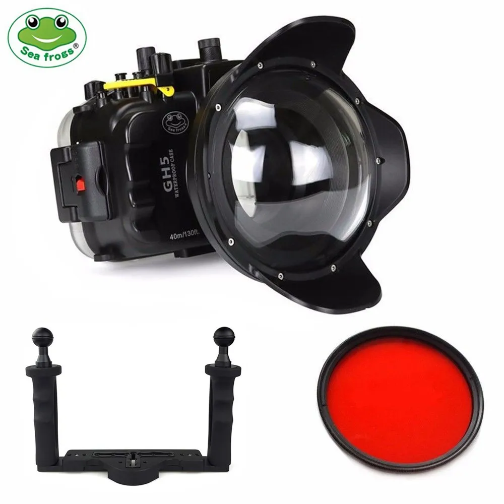 Seafrogs 40m Underwater Camera Housing Kit for Panasonic GH5 S GH5S With Dome Port and Two Hand Tray
Seafrogs 40m Underwater Camera Housing Kit for Panasonic GH5 S GH5S With Dome Port and Two Hand Tray
