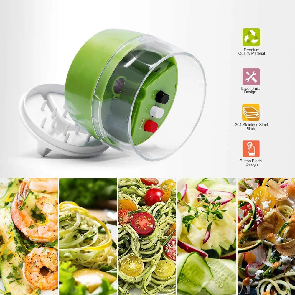 Handheld Spiralizer Vegetable Fruit Slicer Adjustable Spiral Grater Cutter Salad Tools Zucchini Spaghetti Maker Food Storage Bag
Handheld Spiralizer Vegetable Fruit Slicer Adjustable Spiral Grater Cutter Salad Tools Zucchini Spaghetti Maker Food Storage Bag
