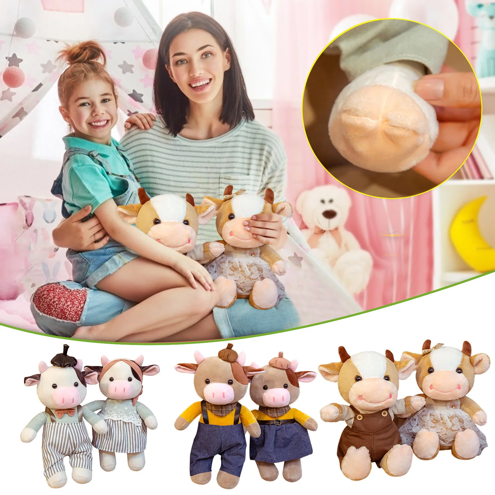 Cartoon couple plush toy sofa backrest cute calf pillow series 30cm Lovely Plush Dolls Gift Stuffed Soft Doll Plush Toy
Cartoon couple plush toy sofa backrest cute calf pillow series 30cm Lovely Plush Dolls Gift Stuffed Soft Doll Plush Toy