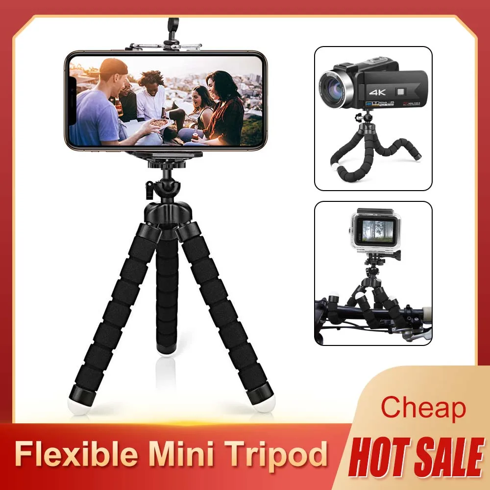 Tripod for Phone Flexible Sponge Octopus Mini Tripod for IPhone Mini Camera Tripod Phone Holder
Tripod for Phone Flexible Sponge Octopus Mini Tripod for IPhone Mini Camera Tripod Phone Holder