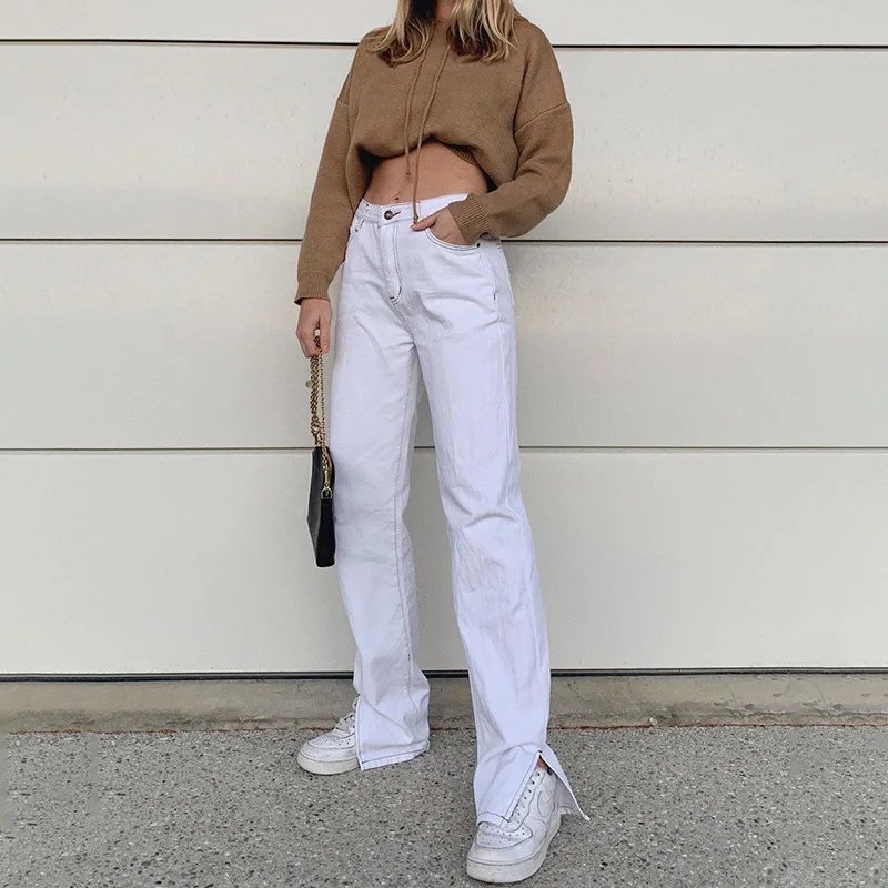 Hip Hop Side Split White Boyfriend Jeans Women 2020 Streetwear High Waist Loose Mom Denim Jeans Wide Leg Pants Straight Trousers
Hip Hop Side Split White Boyfriend Jeans Women 2020 Streetwear High Waist Loose Mom Denim Jeans Wide Leg Pants Straight Trousers