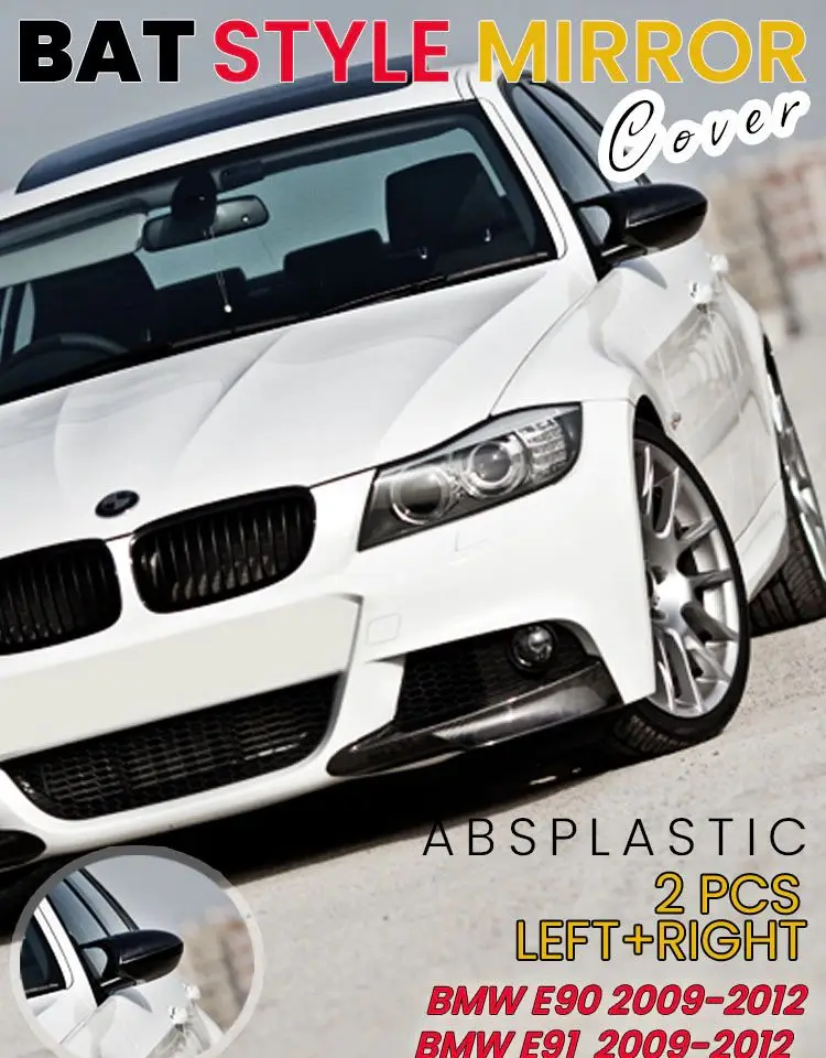 For BMW E90 For Facelifted Batman Bat Mirror Cover Tempered PianoBlack ABS Plastic
For BMW E90 For Facelifted Batman Bat Mirror Cover Tempered PianoBlack ABS Plastic