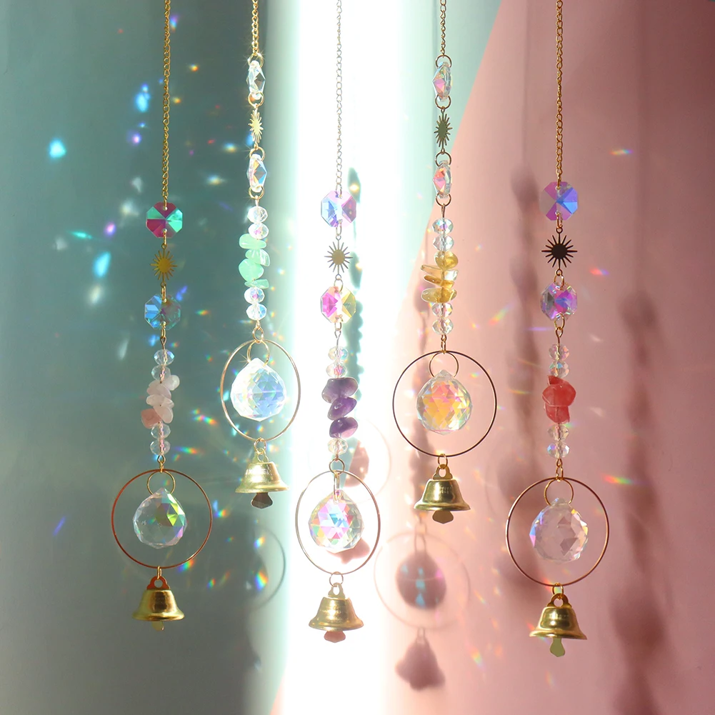 Hanging Crystal Sunlight Catching Pendant Jewelry Wind Chimes Rainbow Chaser Indoor Car Decoration Supplies
Hanging Crystal Sunlight Catching Pendant Jewelry Wind Chimes Rainbow Chaser Indoor Car Decoration Supplies