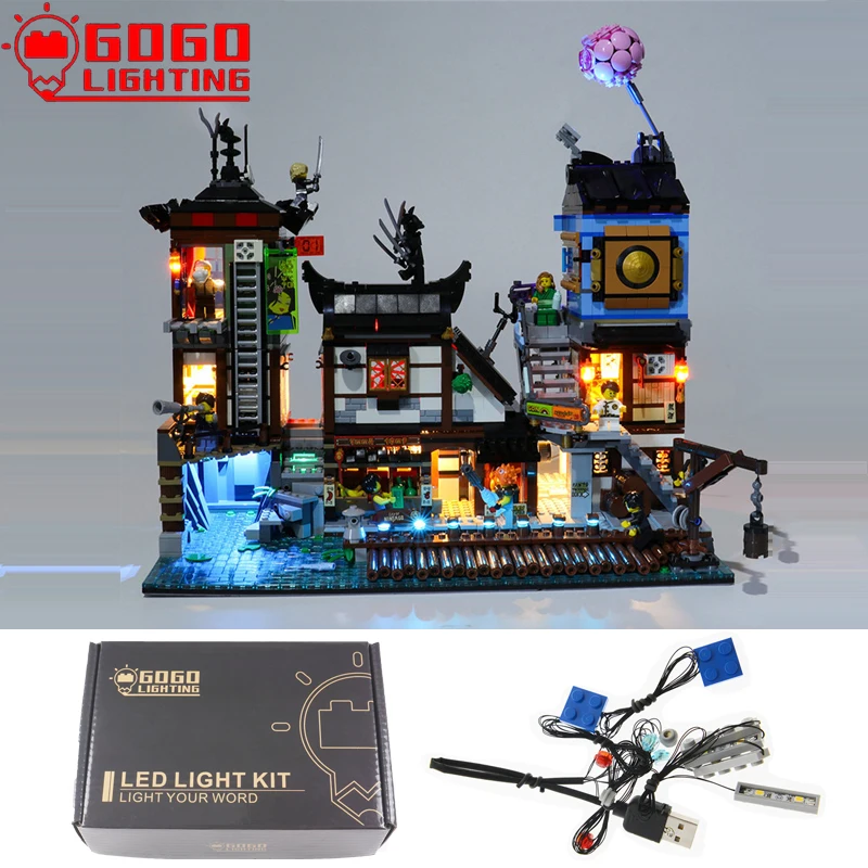

GOGOLIGHTING Brand LED Light Up Kit For Lego 70657 For City Docks Bricks Architecture Blocks Lamp Set Toys(Only Light No Model)