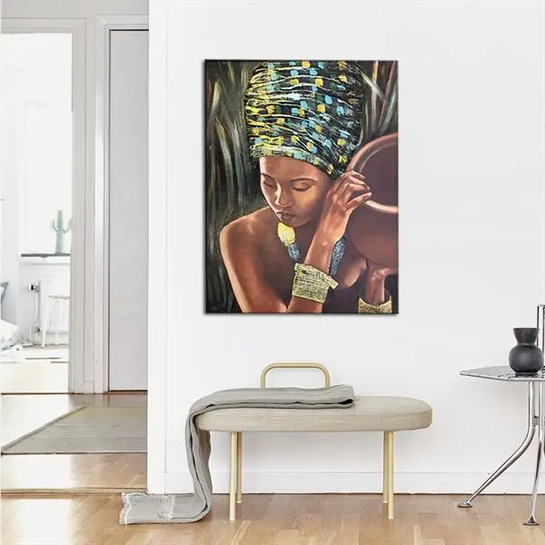 Canvas Texture Painting African Woman In Turban Embroidered Painting (048) 100 x 150
Canvas Texture Painting African Woman In Turban Embroidered Painting (048) 100 x 150