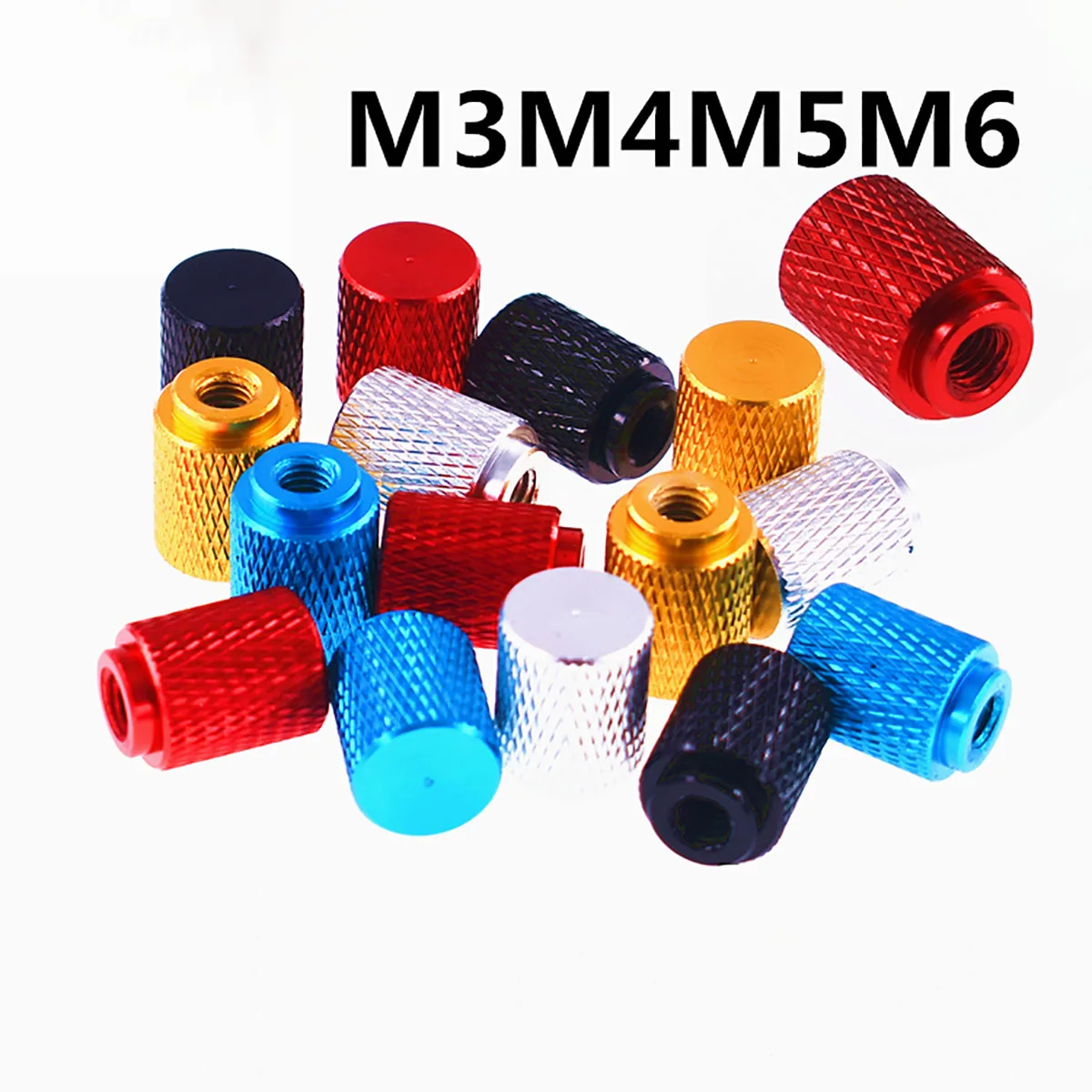2Pcs Heighten Anodized Aluminum Knurled Step Thumb Nuts M3 M4 M5 M6 Blind Hole Hand Tighten Nuts Extended Manual Adjustment Nut 
2Pcs Heighten Anodized Aluminum Knurled Step Thumb Nuts M3 M4 M5 M6 Blind Hole Hand Tighten Nuts Extended Manual Adjustment Nut