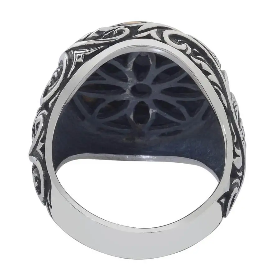 Black Onyx 925 Sterling Silver Men's Ring Surrounded by Burgundy Stone Fashion Turkish Premium Quality Handmade Jawelery
Black Onyx 925 Sterling Silver Men's Ring Surrounded by Burgundy Stone Fashion Turkish Premium Quality Handmade Jawelery