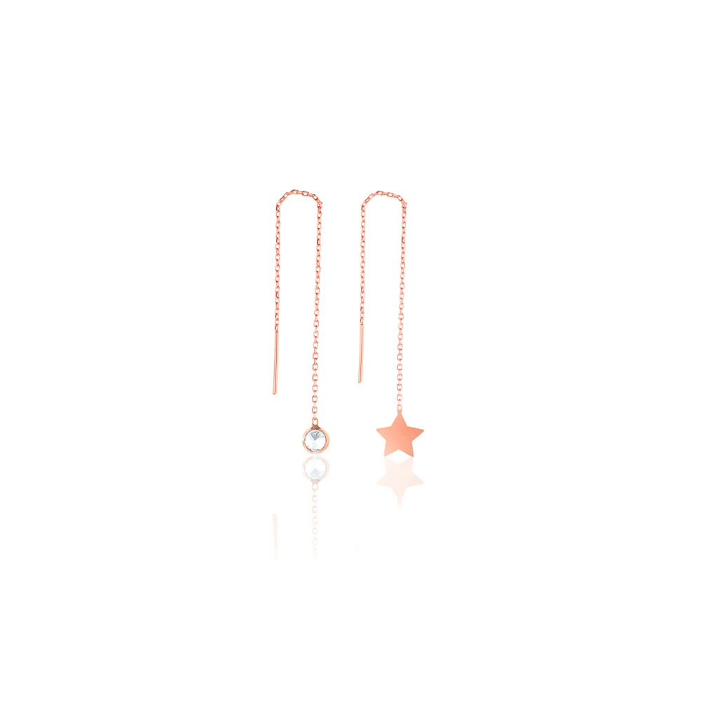 New Design 925 Sterling Silver Earrings Jewelry For Women Rose Gold Plated With Zircon Drop Earrings
New Design 925 Sterling Silver Earrings Jewelry For Women Rose Gold Plated With Zircon Drop Earrings