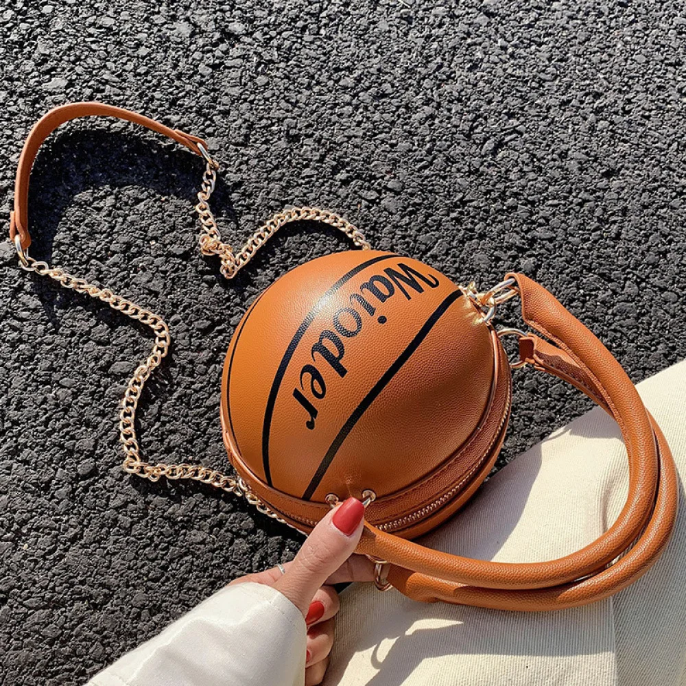 Women's Handbag Small Round Shoulder Bag Wild Biagonal Bag Fashion Basketball Handbags Women Shoulder Mini Messenger Handbag
Women's Handbag Small Round Shoulder Bag Wild Biagonal Bag Fashion Basketball Handbags Women Shoulder Mini Messenger Handbag