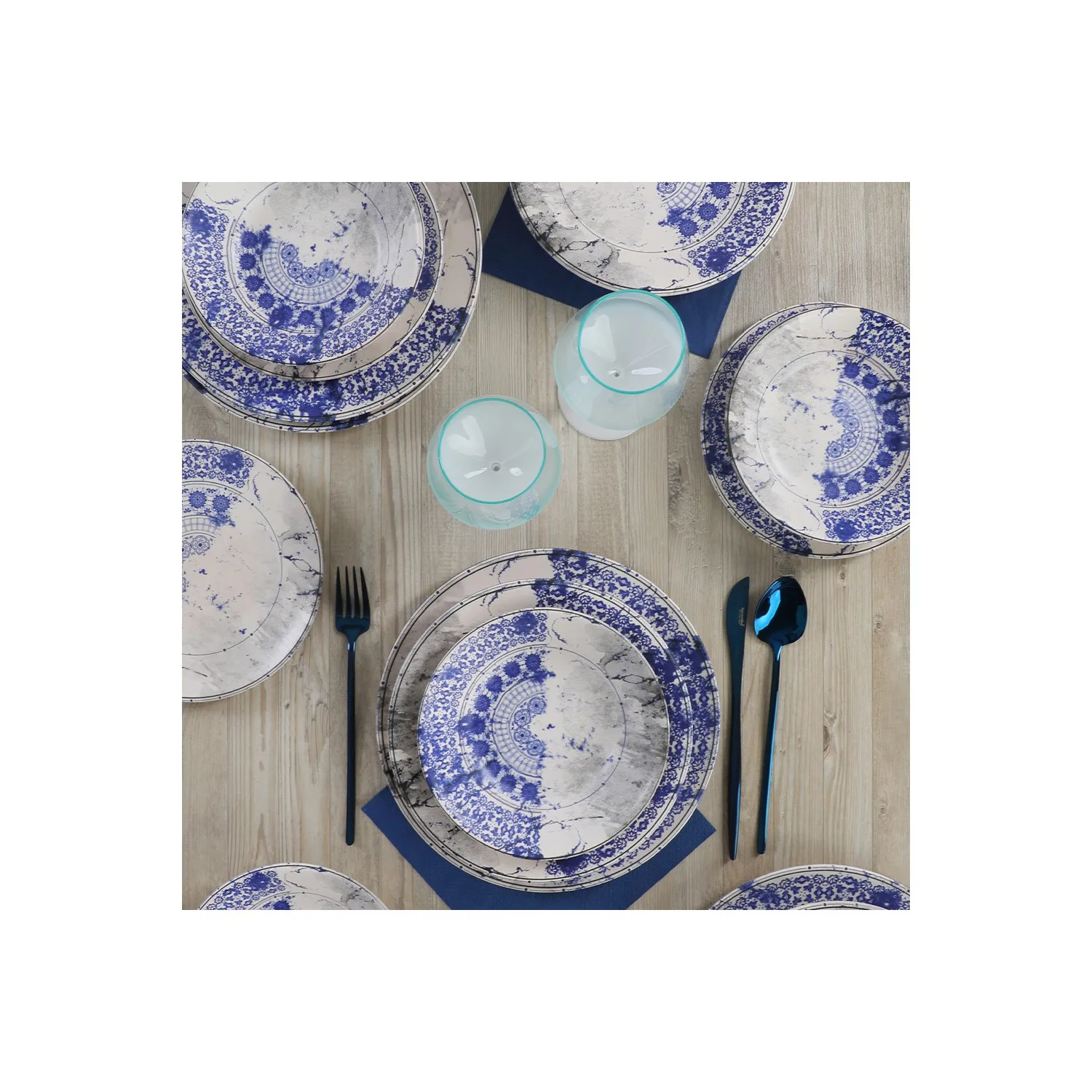 Blue Ruins Dinnerware 16 Pieces For 4 Persons Ceramic vajilla dinner platespratos de jantar platos
Blue Ruins Dinnerware 16 Pieces For 4 Persons Ceramic vajilla dinner platespratos de jantar platos