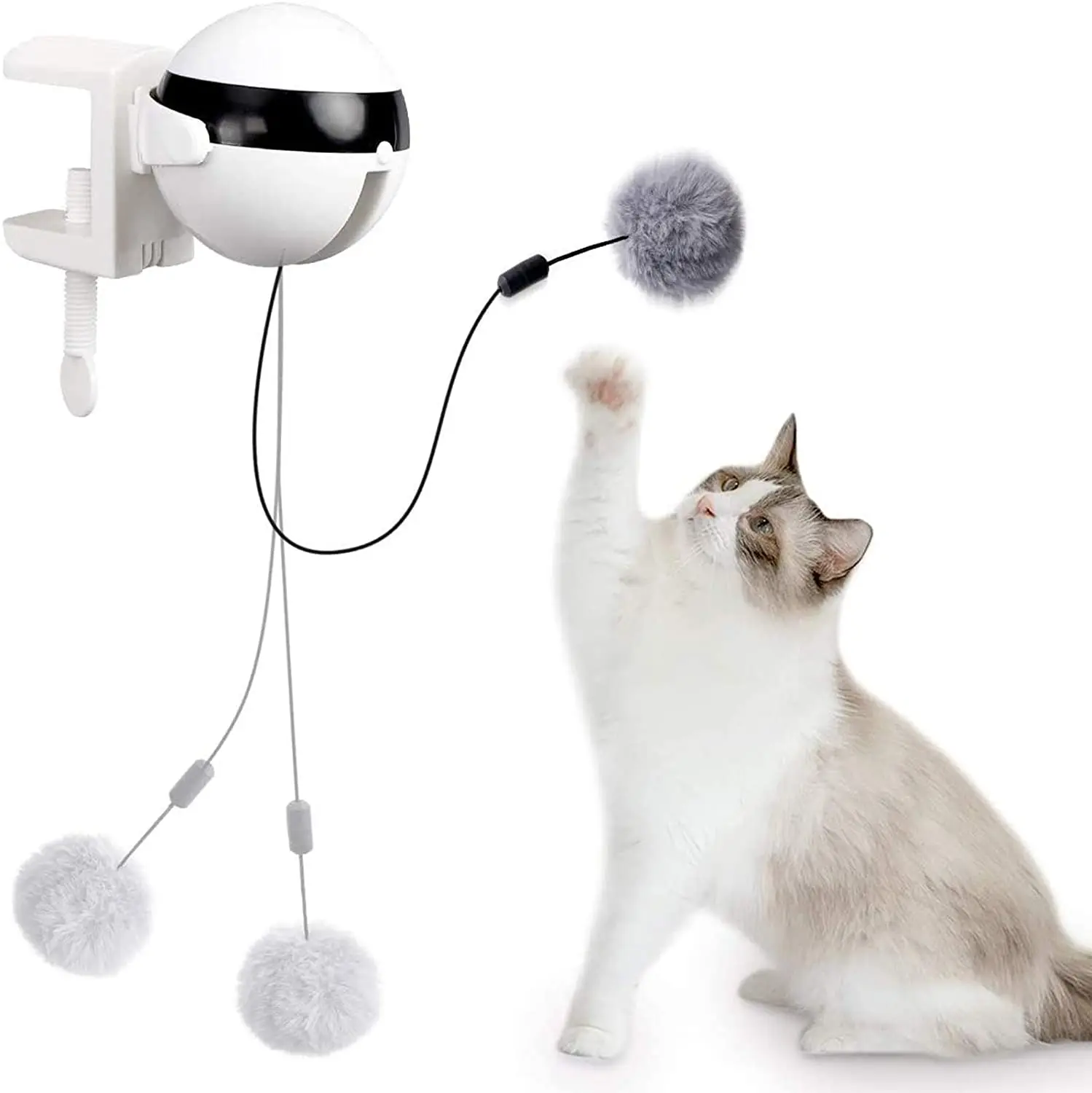 Indoor Interactive Cat Toys Cat Teaser Toy with Auto Lifting Ball Electric Puzzle Pet Toys For Kitty Training Exercise
Indoor Interactive Cat Toys Cat Teaser Toy with Auto Lifting Ball Electric Puzzle Pet Toys For Kitty Training Exercise