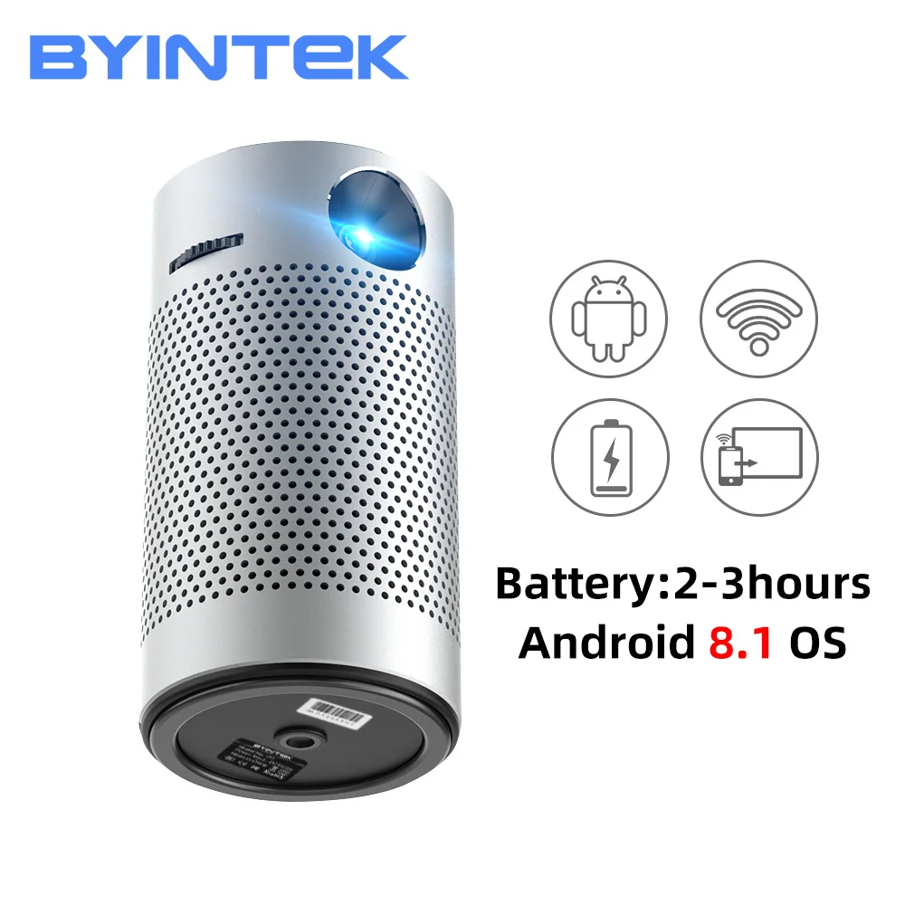 

BYINTEK P7 Mini Android 1080p 4K Mini Cinema Video LED Pocket Pico Mico DLP Projector Beamer Proyector for Smartphone