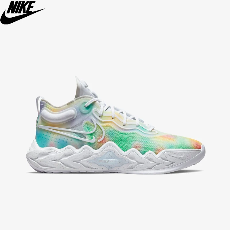Оригинальные мужские баскетбольные туфли Nike Air Zoom больше чем у бега-Разноцветные