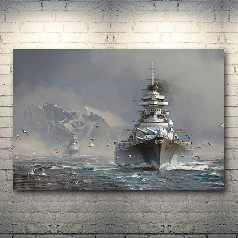 Black and White Bismarck Class Battleship Canvas Painting Boat Poster and Print Picture for Living Room Wall Art Home Decor
Black and White Bismarck Class Battleship Canvas Painting Boat Poster and Print Picture for Living Room Wall Art Home Decor