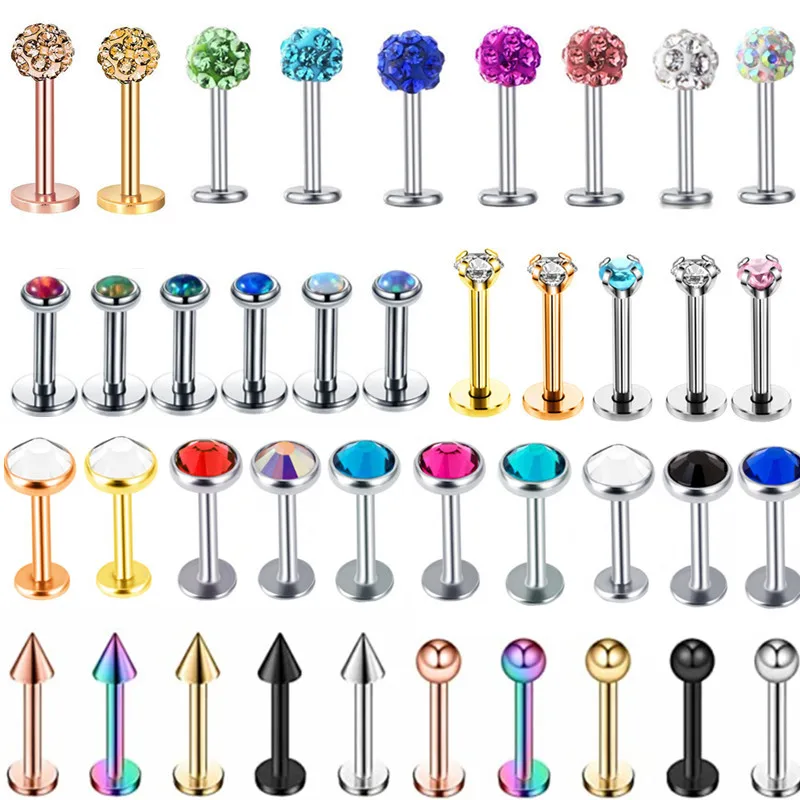 1PCStainless Steel Crystal Labret Lip Piercing Jewelry Auricle Opal Tragus Piercing Earring Cartilage Labret Stud Piercing Helix
1PCStainless Steel Crystal Labret Lip Piercing Jewelry Auricle Opal Tragus Piercing Earring Cartilage Labret Stud Piercing Helix