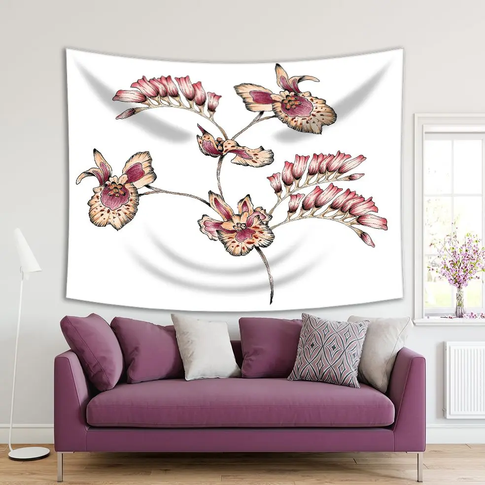 Tapestry Orchid Flower Branch Natural Antique Decorating Floral Artwork Printed Purple Yellow
Tapestry Orchid Flower Branch Natural Antique Decorating Floral Artwork Printed Purple Yellow