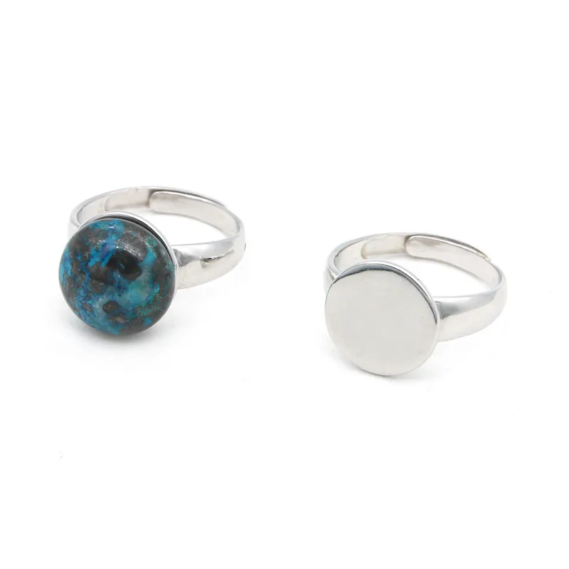 925 Sterling Silver Unisex Ring Base Setting 16mm Platinum Plated Adjustable Tray 11.5mm For Cabochons
925 Sterling Silver Unisex Ring Base Setting 16mm Platinum Plated Adjustable Tray 11.5mm For Cabochons