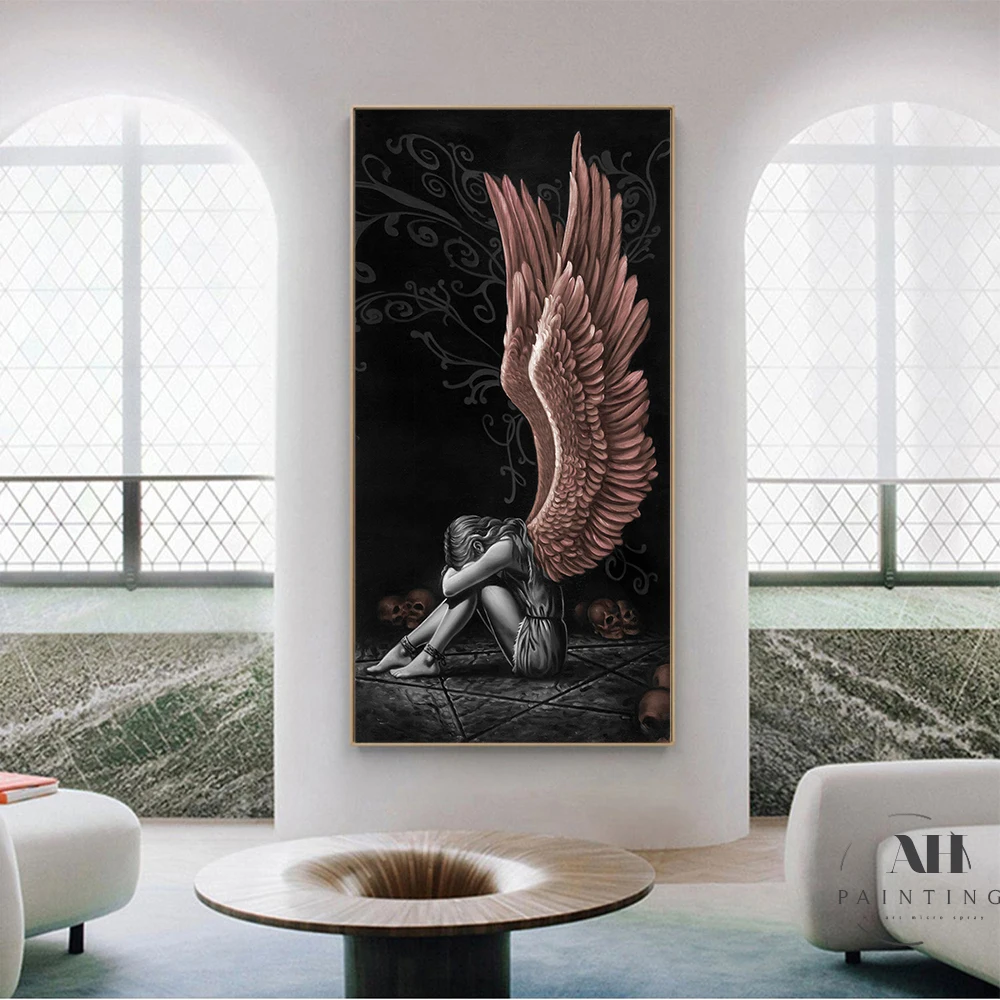 Imprisoned Angel Girl Canvas Painting Gothic Fashion Art Poster Living Room Decoration Wall Pictures For Room Decor Wall Decor
Imprisoned Angel Girl Canvas Painting Gothic Fashion Art Poster Living Room Decoration Wall Pictures For Room Decor Wall Decor