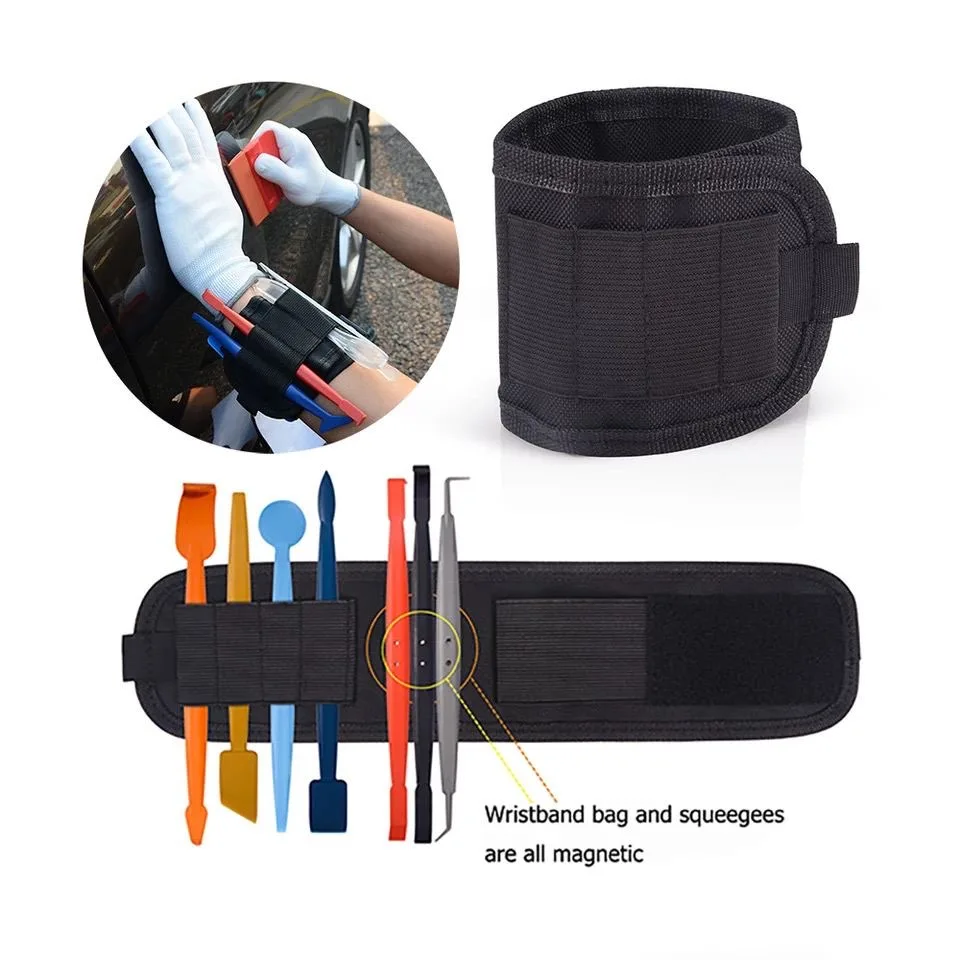 2 pieces Car Wrap Magnetic Wristband Tools Bag For Holding Window Tint Squeegee Scraper Knife Wrapping Film Magnet Waist Bags
2 pieces Car Wrap Magnetic Wristband Tools Bag For Holding Window Tint Squeegee Scraper Knife Wrapping Film Magnet Waist Bags