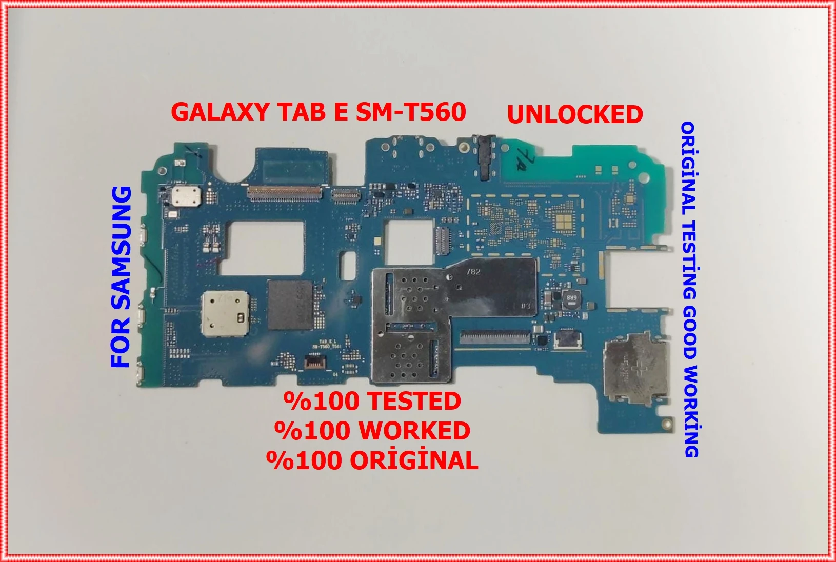 Разблокированная материнская плата для SAMSUNG GALAXY TAB E Φ была протестирована и подтверждена успешной сборкой мяса и готова к использованию
Разблокированная материнская плата для SAMSUNG GALAXY TAB E Φ была протестирована и подтверждена успешной сборкой мяса и готова к использованию