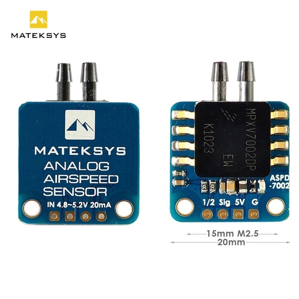 Аналоговый датчик скорости воздуха Matek Mateksys система для радиоуправляемого FPV