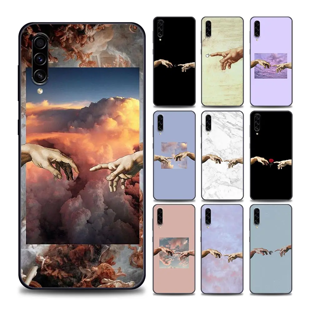 Michelangelo Hands Phone Case for Samsung A7 A9 A10 A20 A30 A40 A50 A60 A70 A80 A90 5G Soft Silicone Cover Coque
Michelangelo Hands Phone Case for Samsung A7 A9 A10 A20 A30 A40 A50 A60 A70 A80 A90 5G Soft Silicone Cover Coque