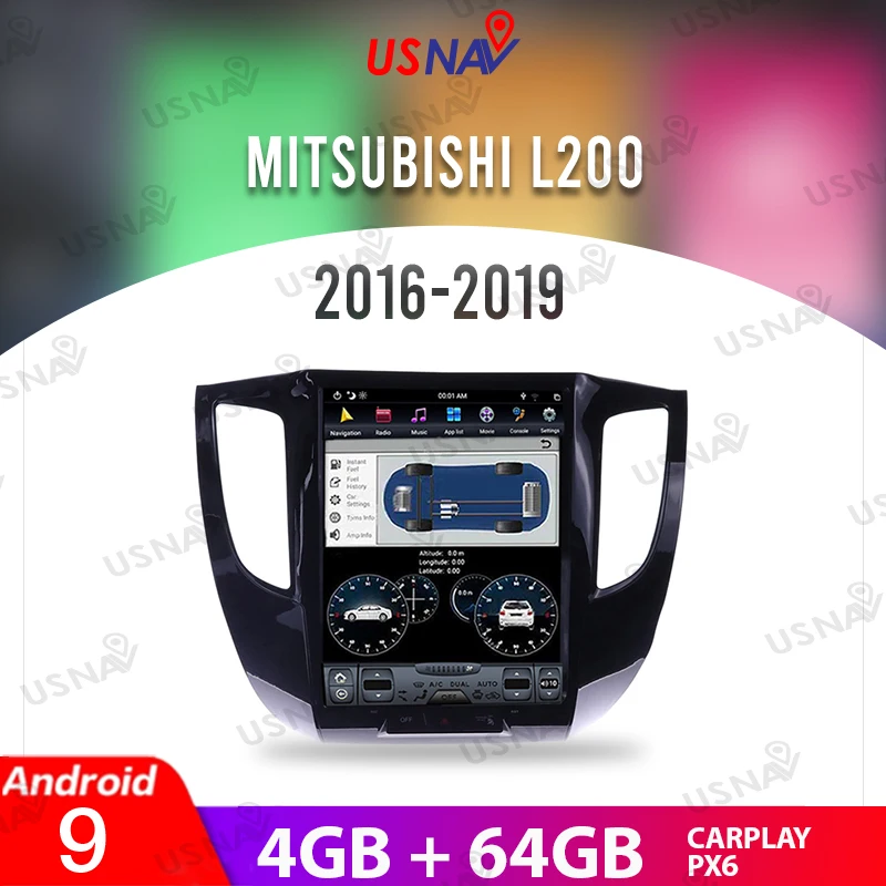 USNAV 12.1"Tesla Style Screen Android 9 For Mitsubishi L200 2016-2019 Car Multimedia GPS Navi Stereo Head Unit Radio Carplay PX6
USNAV 12.1"Tesla Style Screen Android 9 For Mitsubishi L200 2016-2019 Car Multimedia GPS Navi Stereo Head Unit Radio Carplay PX6