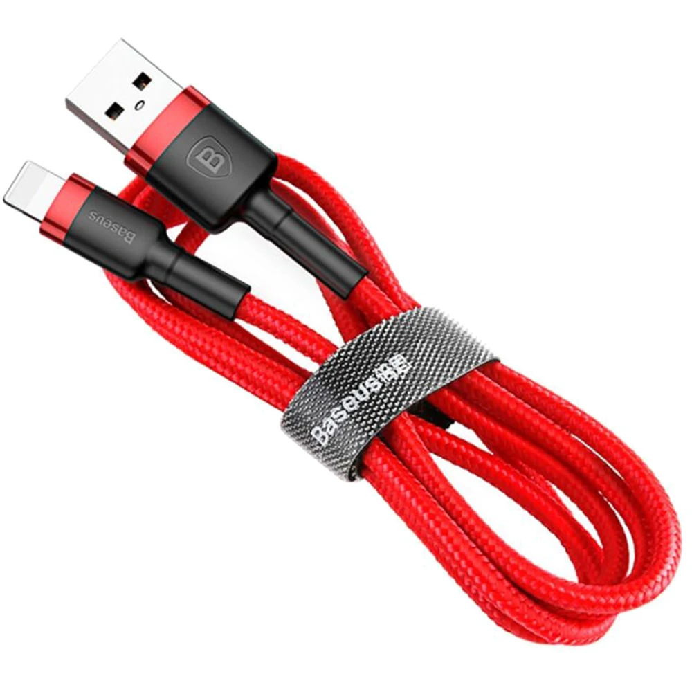 Кабель Baseus Cafule USB - Lightning для iPhone 2м 1 5 А кабель зарядки смартфона и планшета. |